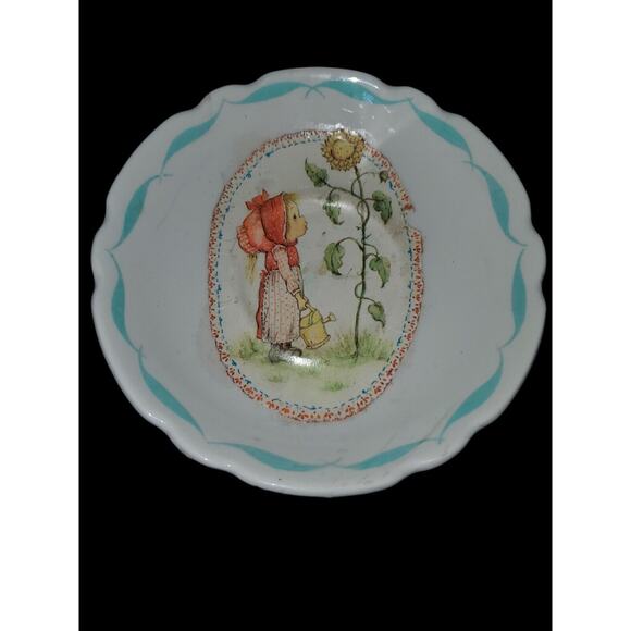 Vintage Holly Hobbie Trinket Dish/Mini Plate - Picture 1 of 5